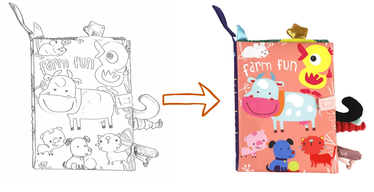 custom soft activity book