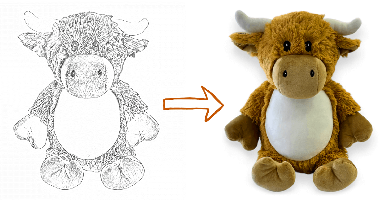 personalized cow stuffed animal